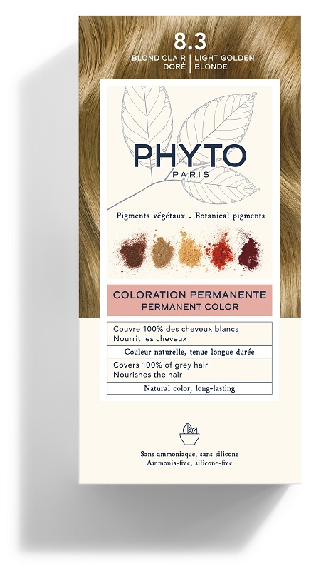 COLOR KIT 8,3 BIONDO CHIARO DORATO LATTE RIVELATORE 50 ML + CREMA COLORANTE 50 ML + MASCHERA PROTETTIVA COLORE 12 ML + GUANTI - Farmapre