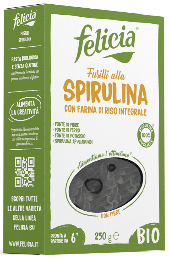 FELICIA FUSILLI SPIRULINA 250 G - Farmapre