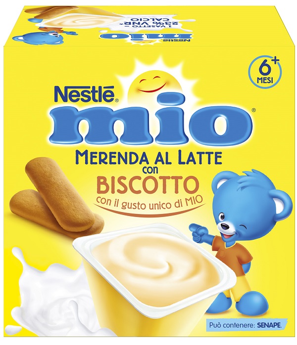 MIO MERENDA AL LATTE BISCOTTO 4 PEZZI DA 100 G - Farmapre