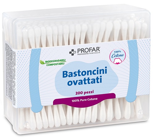 PROFAR BASTONCINI OVATTATI 200 PEZZI - Farmapre