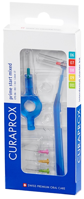 CURAPROX CPS PRIME START MIXED PACK WITH CPS 06 -011 +UHS 409 + UHS 470 BLUE HOLDERS + CAPS - Farmapre