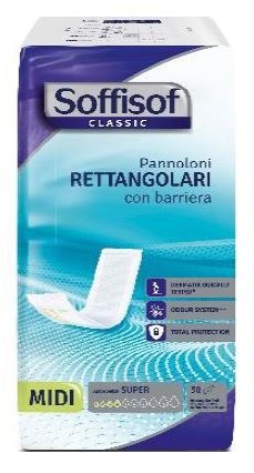SOFFISOF CLASSIC PANNOLONE RETTANGOLARE CON BARRIERA 30 PEZZI - Farmapre