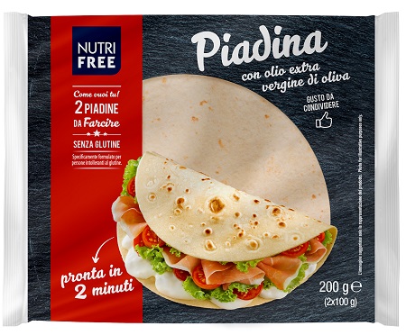 NUTRIFREE PIADINA 2 PEZZI DA 100 G FOOD&CLUB - Farmapre