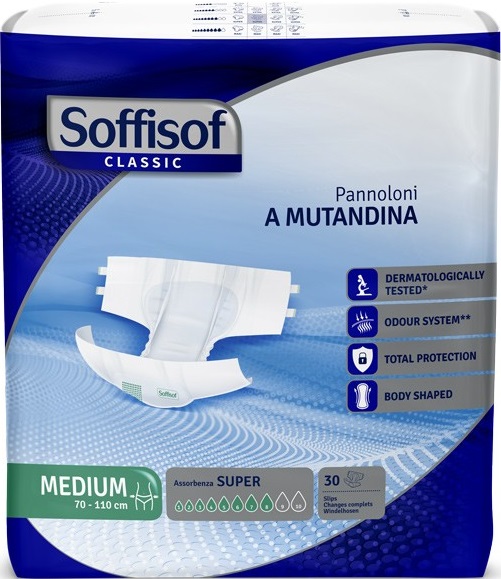 PANNOLONE MUTANDINA SOFFISOF CLASSIC SUPER L 30 PEZZI - Farmapre
