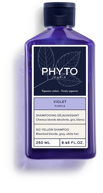 PHYTO PARIS VIOLET SHAMPOO ANTI GIALLO PER CAPELLI BIONDI DECOLORATI GRIGI BIANCHI 250 ML - Farmapre