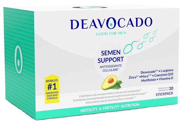 DEAVOCADO SEMEN SUPPORT UOMO 30 STICKPACK - Farmapre