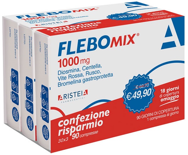 FLEBOMIX 1000 MG 90 COMPRESSE TRI-PACK - Farmapre