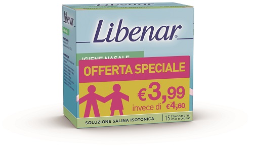 SOLUZIONE ISOTONICA LIBENAR 15 FLACONCINI DA 5 ML TAGLIO PREZZO - Farmapre