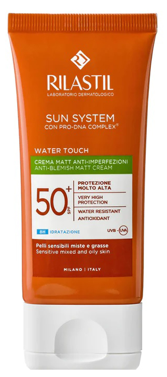 RILASTIL SUN SYSTEM WATER TOUCH FLUIDO SPF50+ 50 ML NUOVA FORMULAZIONE - Farmapre