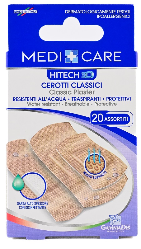 CEROTTO MEDICARE CLASSICI 3D ASSORTITI 20 PEZZI - Farmapre