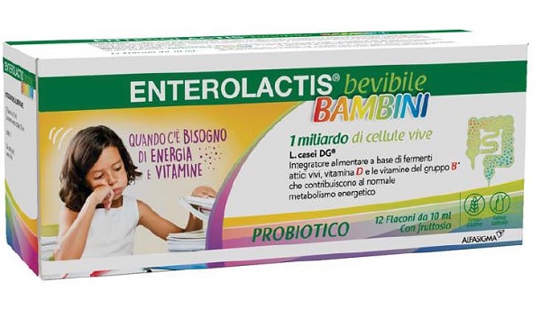 ENTEROLACTIS BAMBINI BEVIBILE 12 FLACONI DA 10 ML - Farmapre