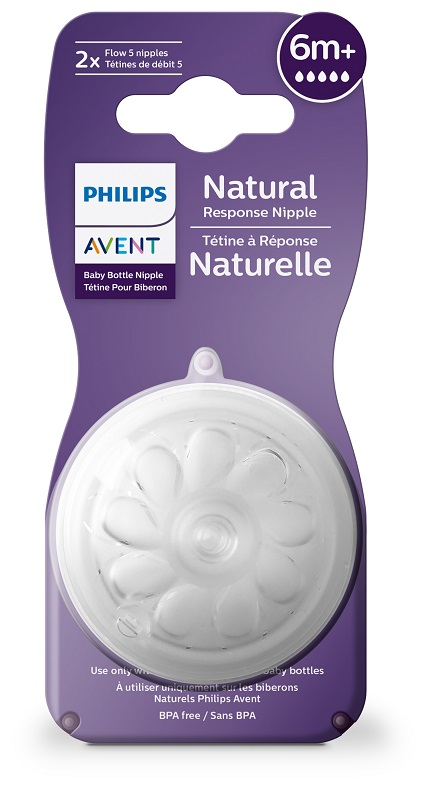 AVENT TETTARELLA NATURAL RESPONSE FLUSSO 5 6 MESI+ 2 PEZZI - Farmapre