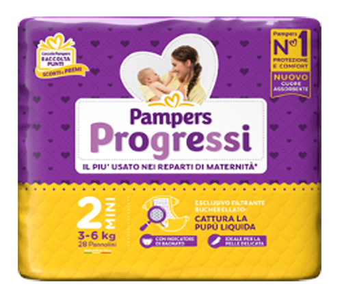 PAMPERS PROGRESSI MINI 28 PEZZI - Farmapre
