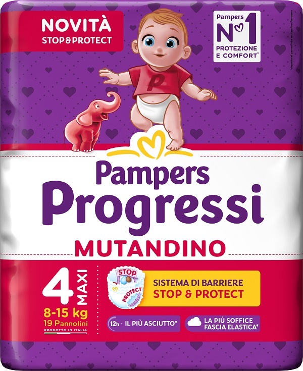 PAMPERS PROGRESSI MUTANDINA MAXI 19 PEZZI - Farmapre