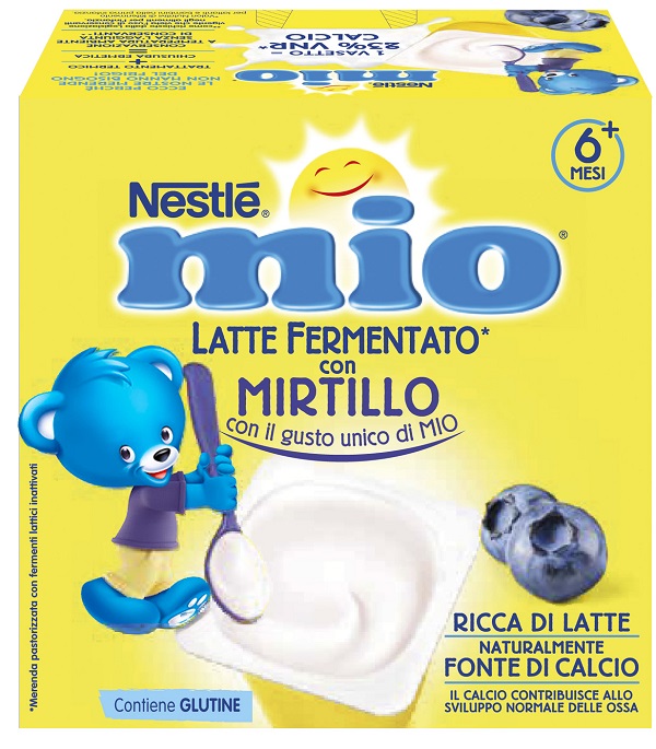 MIO MERENDA LATTE FERMENTATO MIRTILLO 4 PEZZI DA 100 G - Farmapre