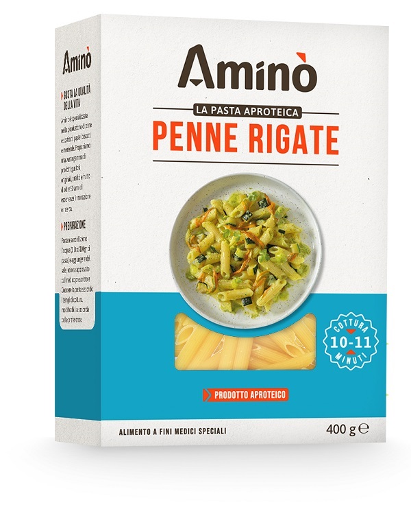 AMINO LA PASTA APROTEICA PENNE RIGATE 400 G - Farmapre