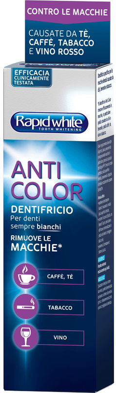 RAPID WHITE DENTIFRICIO ANTICOLOR 75 ML - Farmapre