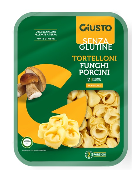 GIUSTO SENZA GLUTINE TORTELLONI FUNGHI PORCINI 250 G - Farmapre