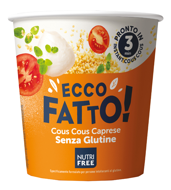 NUTRIFREE ECCO FATTO COUS COUS CAPRESE 70 G - Farmapre