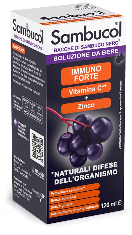 SAMBUCOL LIQUIDO DA BERE 120 ML - Farmapre