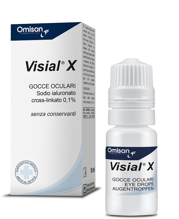 GOCCE OCULARI VISIAL X ACIDO IALURONICO CROSS-LINKATO 0,1% 10 ML - Farmapre