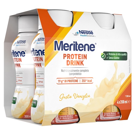 MERITENE DRINK VANIGLIA 4 PEZZI DA 200 ML - Farmapre