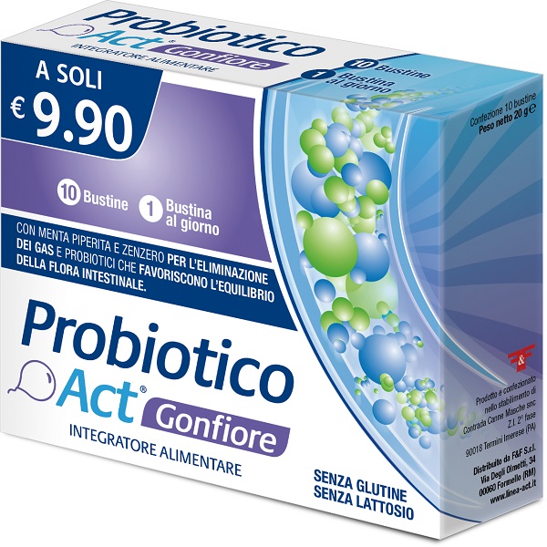 PROBIOTICO ACT GONFIORE 10 BUSTINE - Farmapre