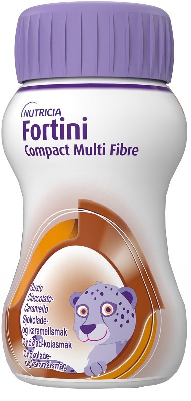 FORTINI COMPACT MULTI FIBRE CIOCCOLATO CARAMELLO 4 BOTTIGLIE DA 125 ML - Farmapre