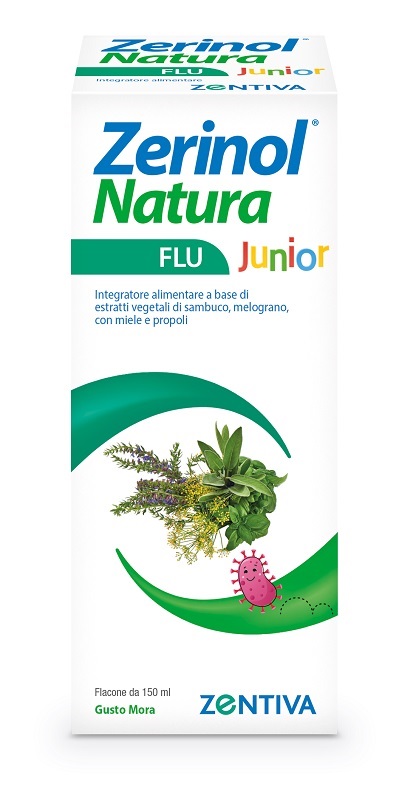 ZERINOL NATURA FLU JUNIOR SCIROPPO 150 ML - Farmapre