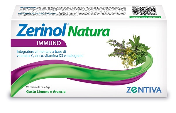 ZERINOL NATURA IMMUNO 20 CARAMELLE - Farmapre