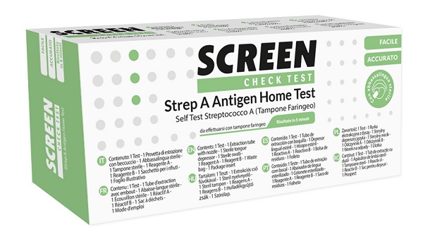 STREP A ANTIGEN HOME TEST DETERMINAZIONE QUALITATIVA ANTIGENI STREPTOCOCCO A DA TAMPONE FARINGEO 1 PEZZO - Farmapre
