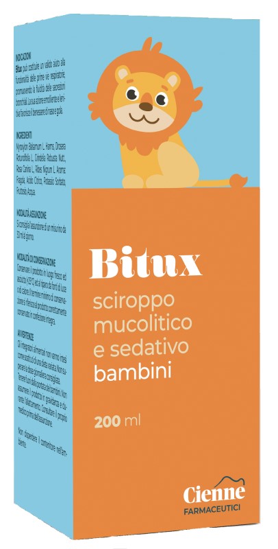 BITUX SCIROPPO MUCOLITICO E SEDATIVO BAMBINI 200 ML - Farmapre