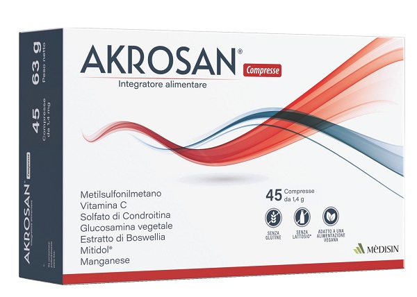 AKROSAN 45 COMPRESSE - Farmapre