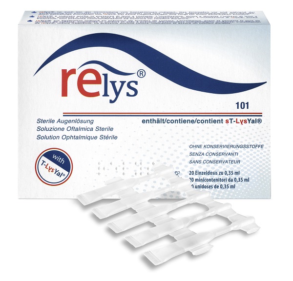 RELYS MONODOSE SOLUZIONE OFTALMICA 20 MINICONTENITORI DA 0,35 ML SENZA CONSERVANTI - Farmapre