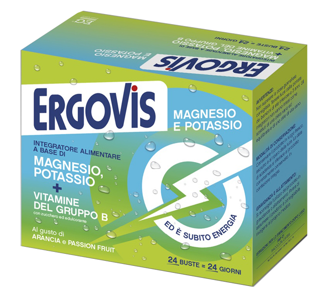 ERGOVIS MG+K VITAMINE B CON ZUCCHERO 24 BUSTINE - Farmapre