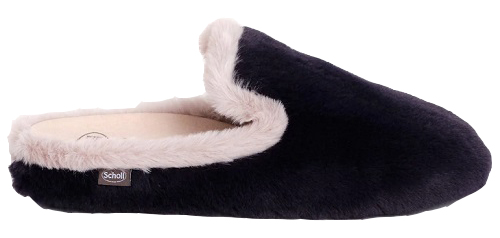 MADDY DOUBLE SYNTHETIC FUR CIABATTA WOMAN NAVY BLUE 37 - Farmapre