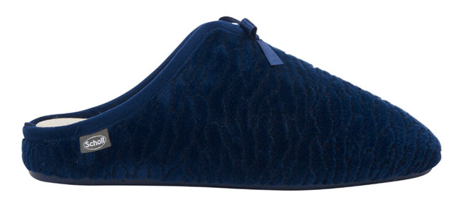 RACHELE PRINTED MICROFIBRE PANTOFOLA WOMAN NAVY BLUE 37 - Farmapre