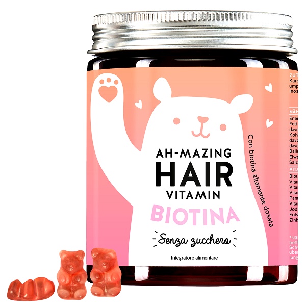 AH-MAZING HAIR VITAMINS MIT BIOTIN SUGARFREE 45 CARAMELLE GOMMOSE - Farmapre