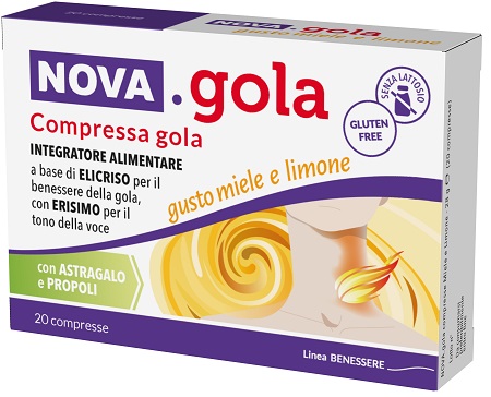 NOVA GOLA MIELE LIMONE 20 COMPRESSE - Farmapre