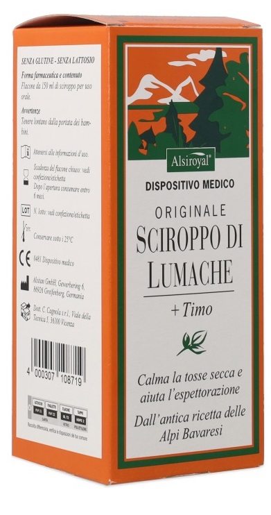 SCIROPPO LUMACHE ORIGINALE ALSITAN 150 ML - Farmapre