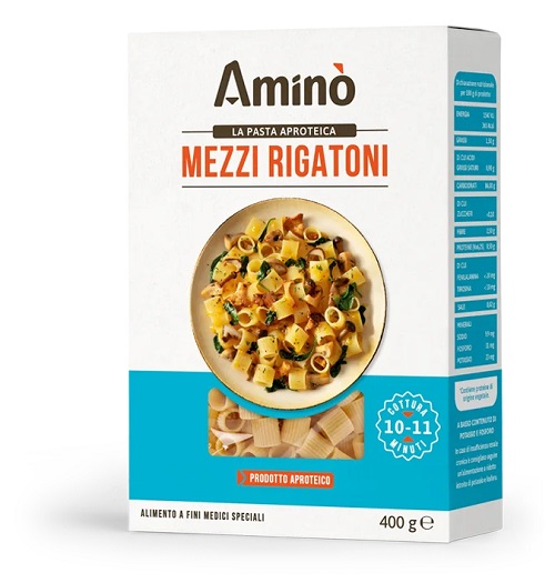 AMINO' MEZZI RIGATONI APROTEICI 400 G - Farmapre