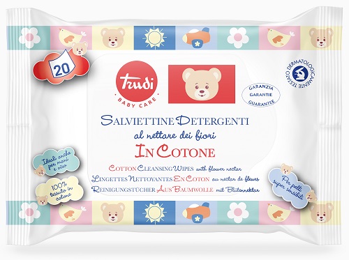 TRUDI BABY CARE SALVIETTE COTONE 20 PEZZI - Farmapre