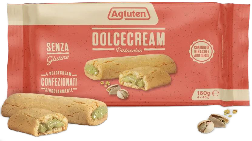 AGLUTEN DOLCECREAM PISTACCHIO 4 X 40 G - Farmapre