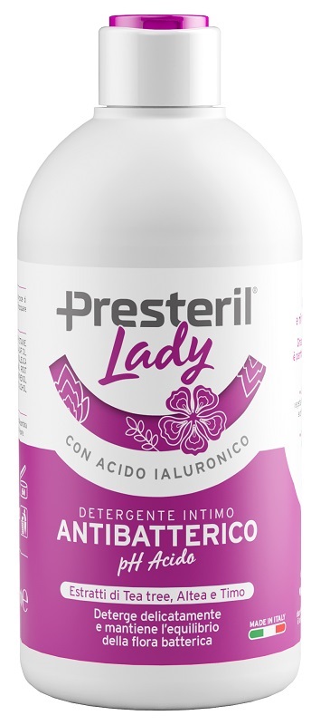 LADY PRESTERIL DETERGENTE INTIMO ANTIBATTERICO/PH ACIDO 500  ML - Farmapre