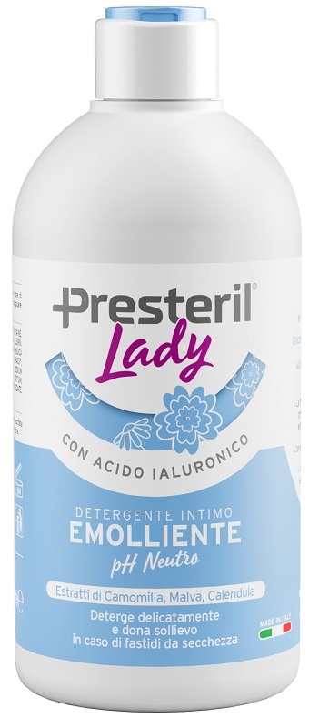 PRESTERIL LADY DETERGENTE INTIMO EMOLLIENTE/PH NEUTRO 500 M L - Farmapre