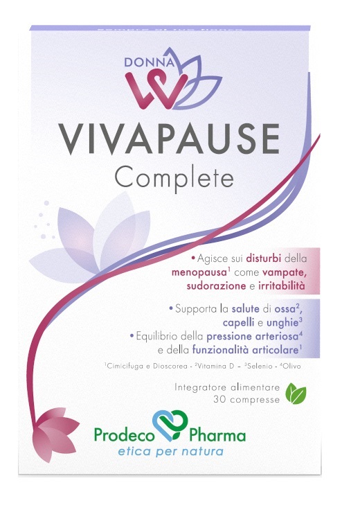 DONNAW VIVAPAUSE COMPLETE 30 COMPRESSE - Farmapre
