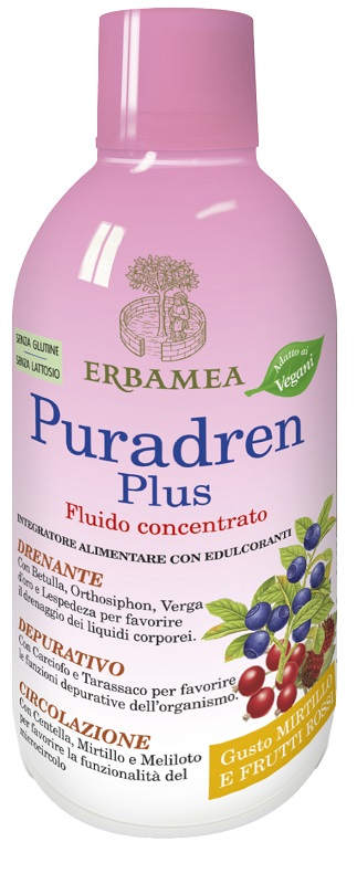 PURADREN PLUS MIRTILLO FRUTTI ROSSI 500 ML - Farmapre