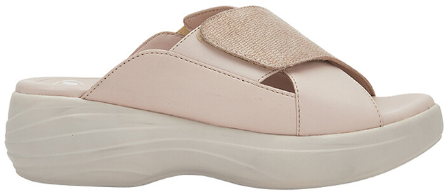 AURA CROSS GLITTERED SUEDE+LEATHER W POWDER PINK 37 - Farmapre