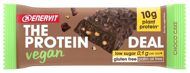 ENERVIT PROTEIN DEAL CHOCO CAKE VEGAN 40 G - Farmapre