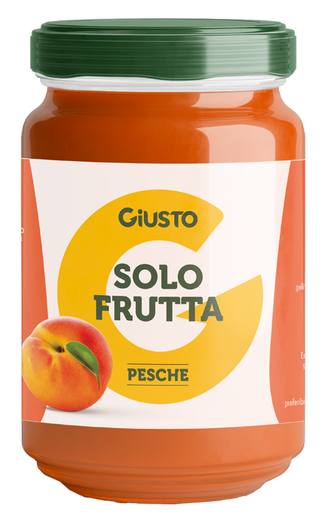 GIUSTO SOLO FRUTTA CONFETTURA PESCHE 220 G - Farmapre